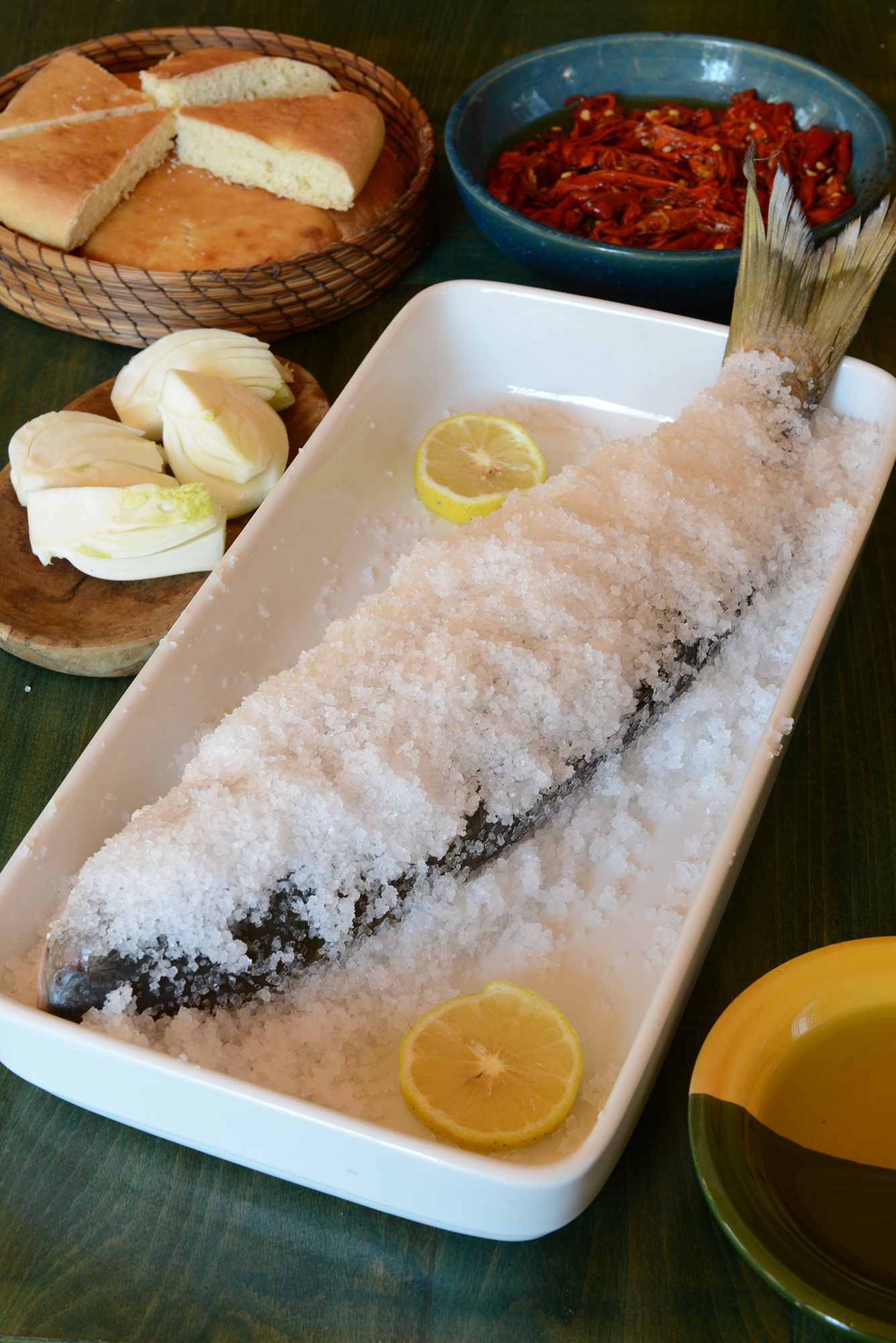 Poisson en croute de sel