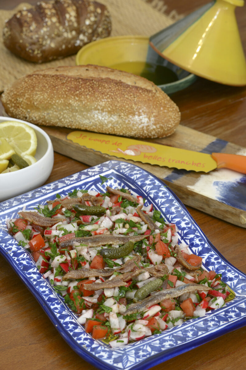 Les sons du jardin-Salade de radis aux anchois