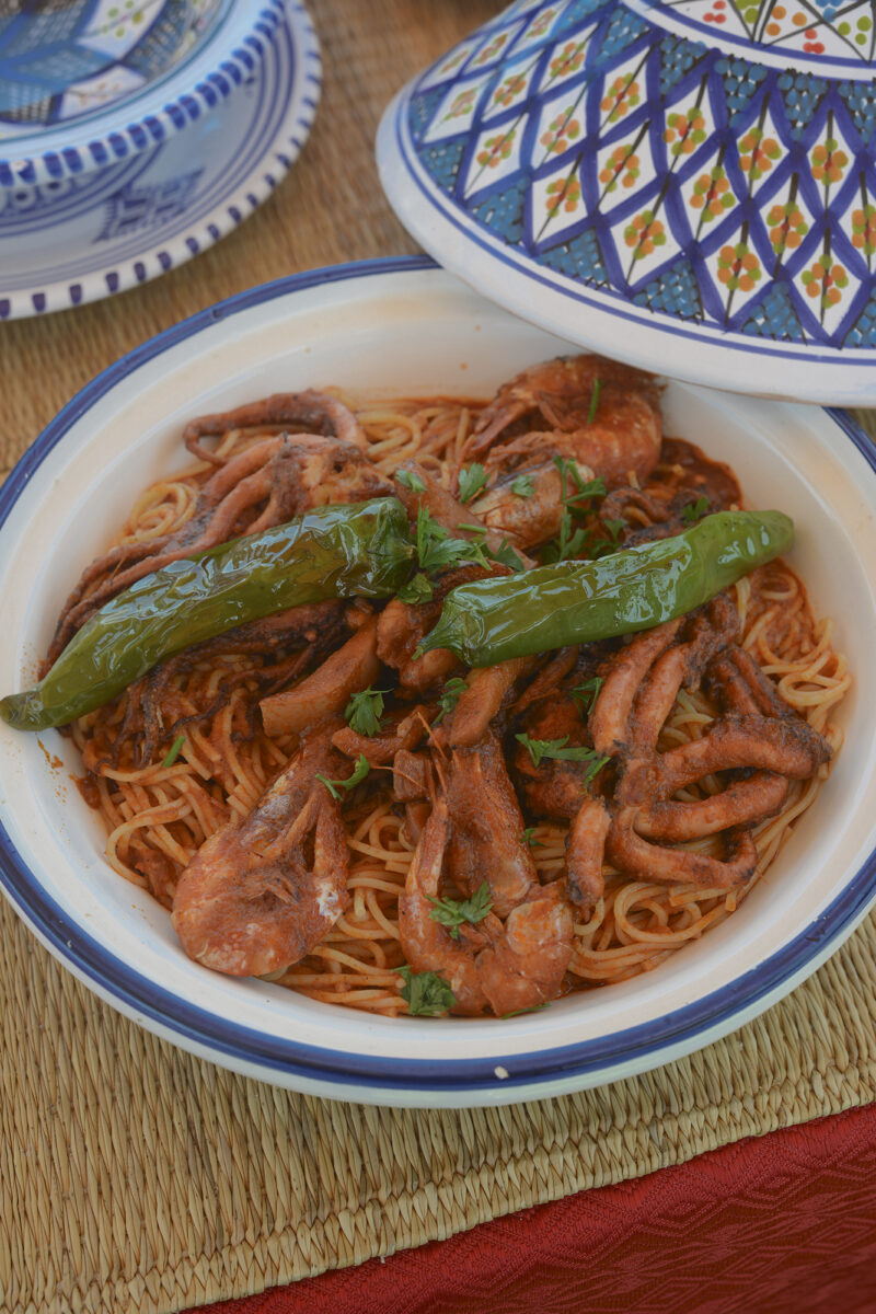 Spaghettis aux fruits de Mer-Dar Ben Jaballah